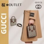 【グッチ】人気♥ インターロッキングG付き ミニトートバッグ