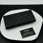 【シャネル】長財布 キャビアスキン ロングウォレット ！ブラック - 画像 (7)