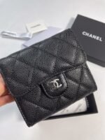 【シャネル】マトラッセ♪二つ折り財布 ♪ミニウォレット*キャビアスキン黒AP0229 AP0231 - 画像 (16)