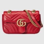 【グッチ】累積売上総額第１位〔GGマーモント〕 キルティング ミニバッグ - 画像 (4)