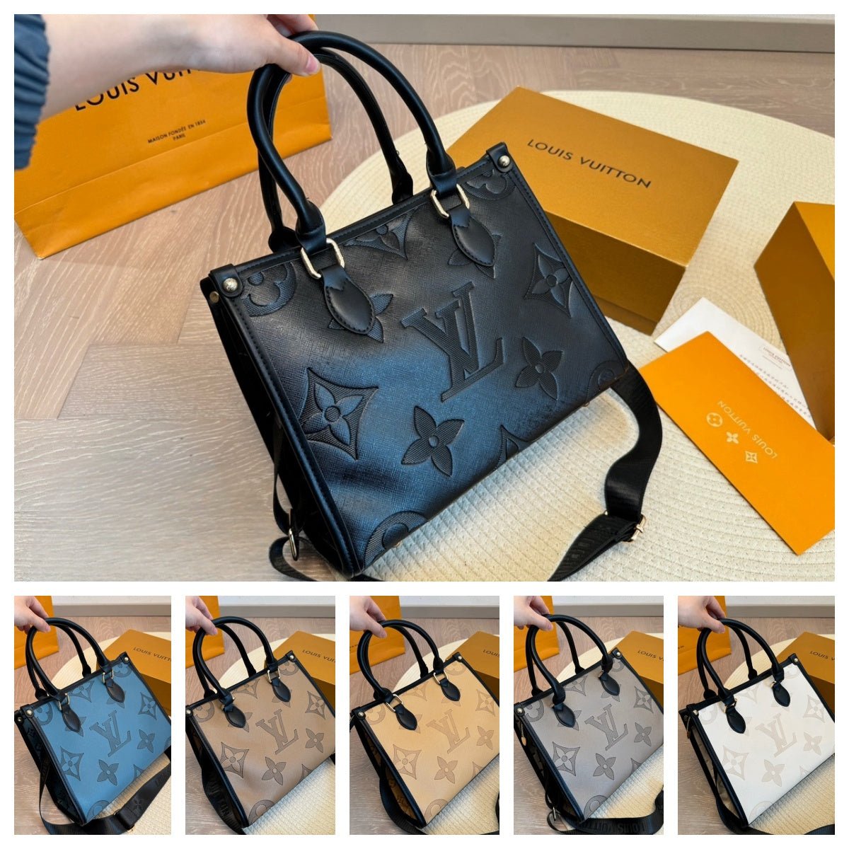 VV-BAG-FGTT-BLACK_1.jpg 【ルイヴィトン】◆新作トートバッグ|鮮やかな6色展開、カジュアルからフォーマルまで万能♪オンライン限定! - 画像 (1)
