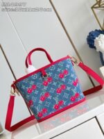 【ルイヴィトン】彩りチェリー刺繍☆ネヴァーフルBB リバーシブル - 画像 (4)