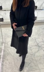 【サンローラン】贅沢な装いに  Uptown レザー クラッチBag 早い者勝ち - 画像 (11)